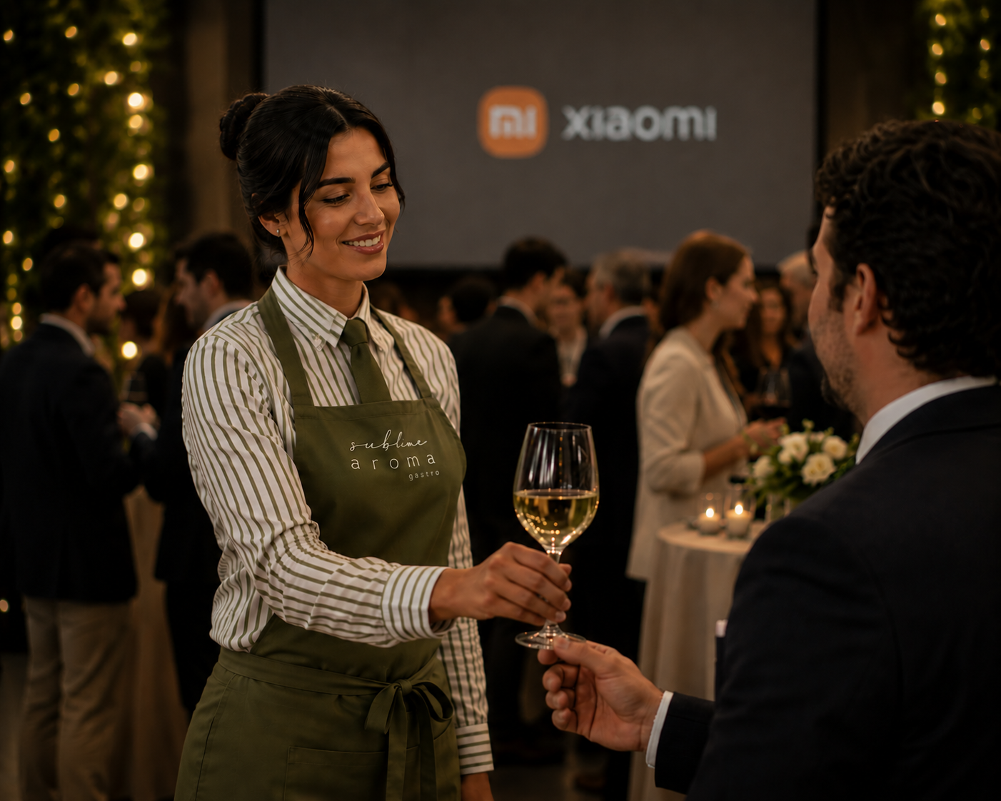Servicio de maridaje en evento corporativo